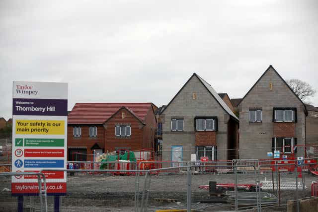 Shares in the housebuilders fell on Tuesday (Nick Potts/PA)