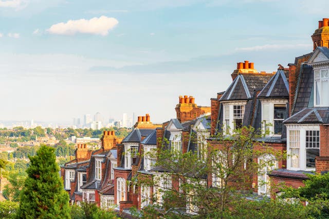<p>Homes in Muswell Hill, north London</p>