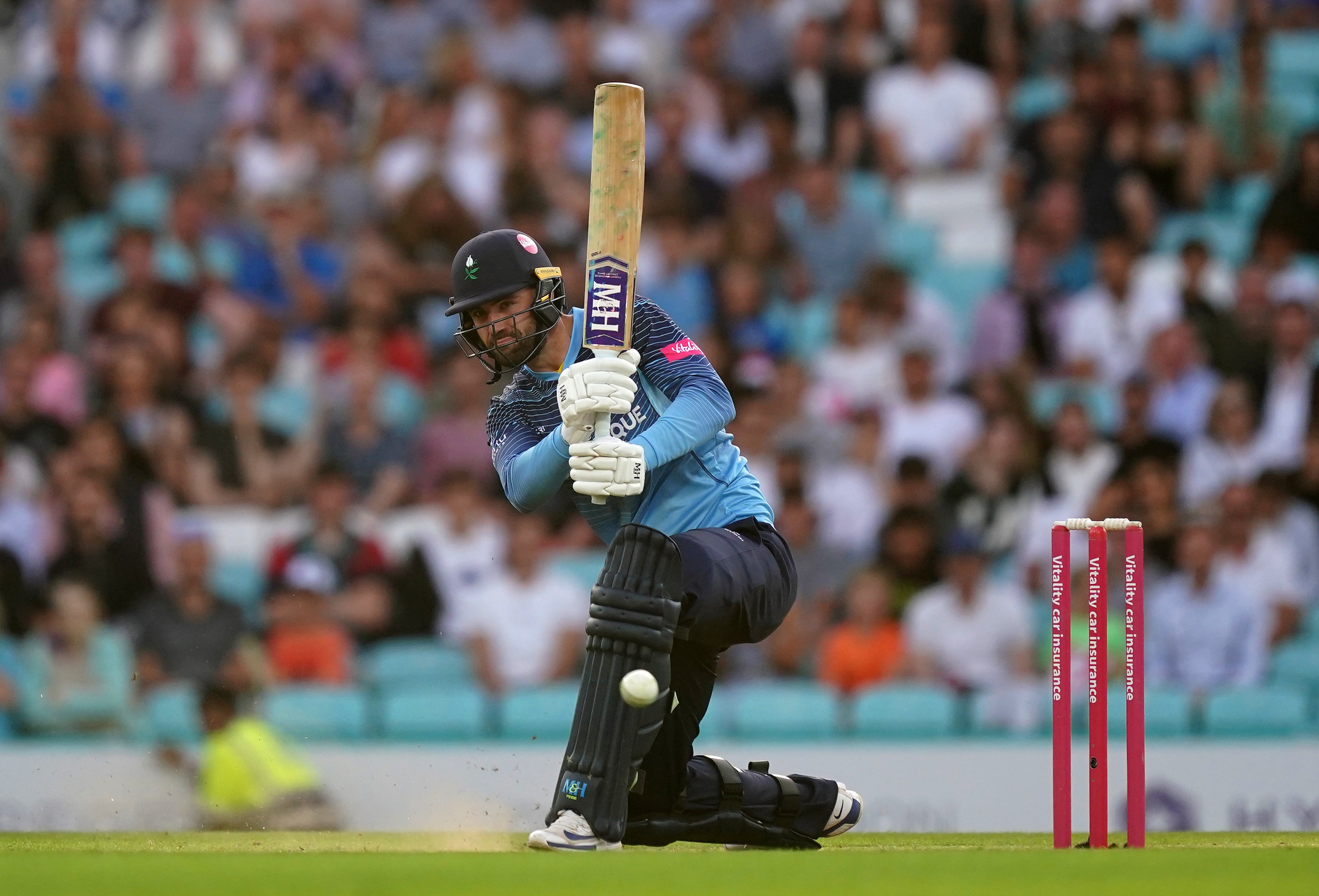 Yorkshire’s Will Fraine hit 143 in the victory over Northamptonshire (Mike Egerton/PA)
