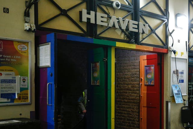 <p>The nightclub Heaven in Charing Cross </p>