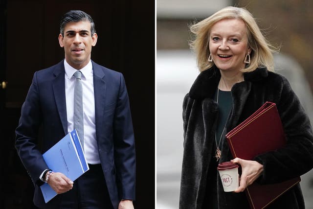 Rishi Sunak and Liz Truss are fighting for votes (PA)
