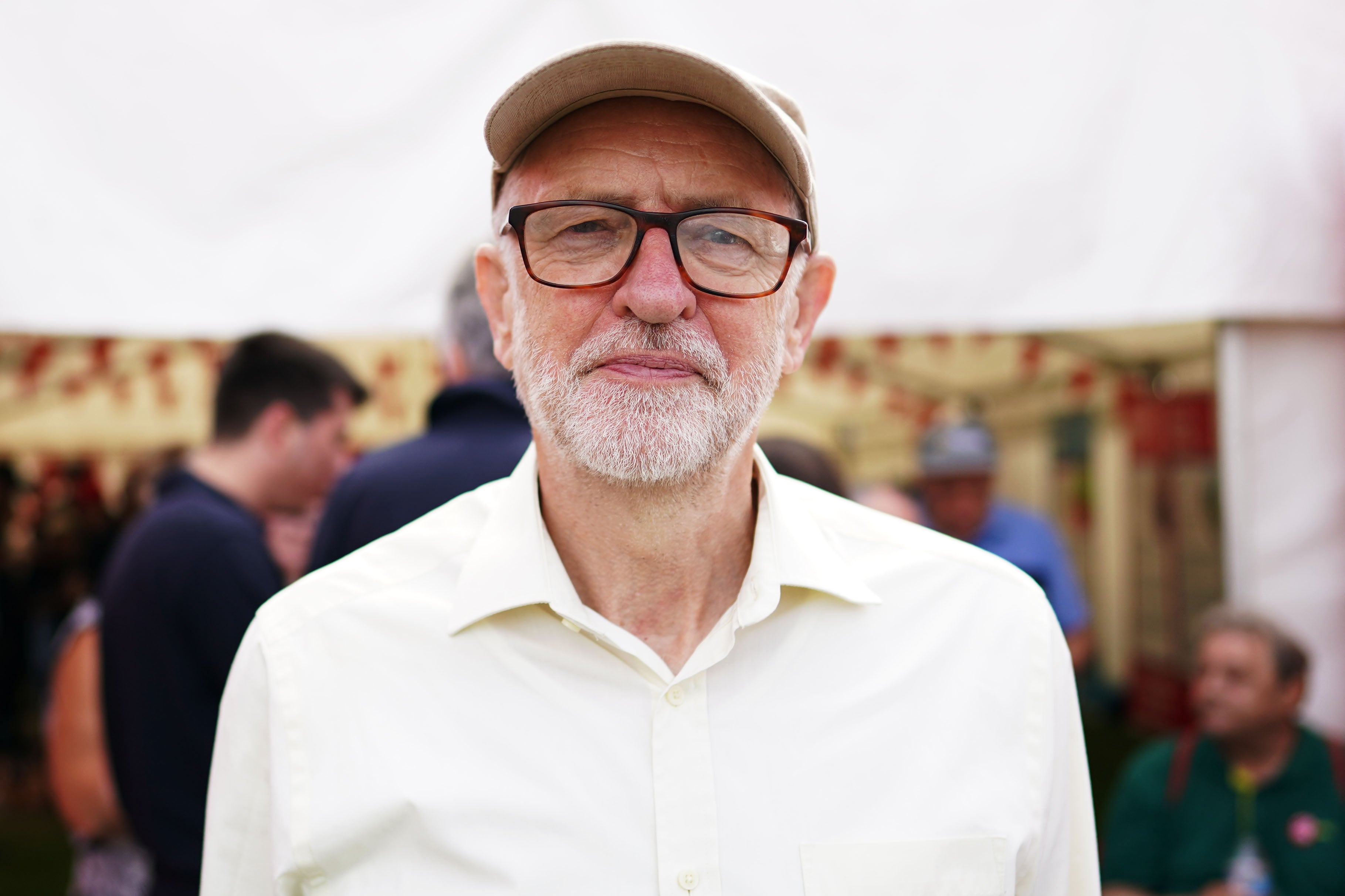 Jeremy Corbyn pictured at the Durham Miners Gala on 9 July, 2022