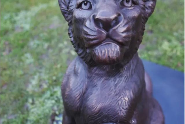 The 190kg statue was stolen from the Downs area of Bristol last week (Born Free Foundation/PA)