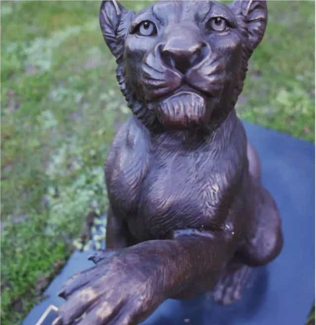 The 190kg statue was stolen from the Downs area of Bristol last week (Born Free Foundation/PA)
