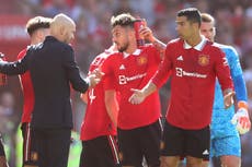 Cristiano Ronaldo: Erik ten Hag says it is ‘unacceptable’ for Manchester United players to leave early
