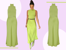 Rochelle Humes looked gorgeous in a green dress on This Morning today, this is where to shop her look