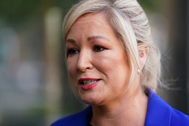 Sinn Fein Vice President Michelle O’Neill has spoken about being prayed over at the Catholic grammar school she attended after she became pregnant at 16 (Brian Lawless/PA)