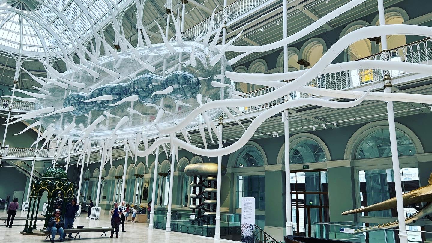 E.coli by Luke Jerram is at the National Museum of Scotland (Luke Jerram/PA)