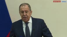 Sergei Lavrov says Pelosi’s visit to Taiwan was deliberate attempt to provoke China