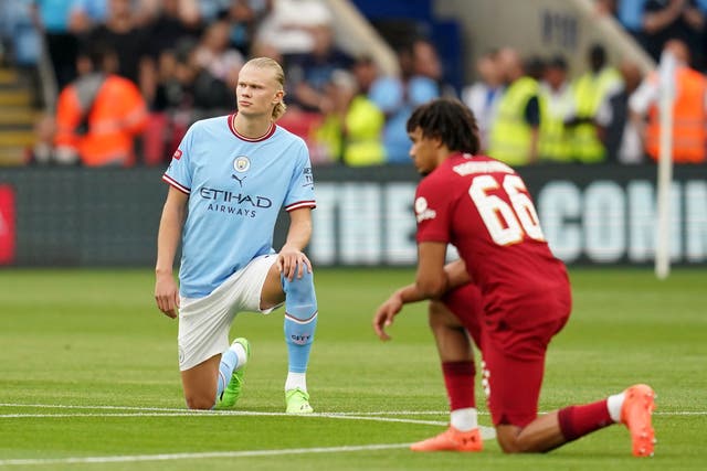 Premier League players will no longer take the knee ahead of matches on a regular basis (Nick Potts/PA)