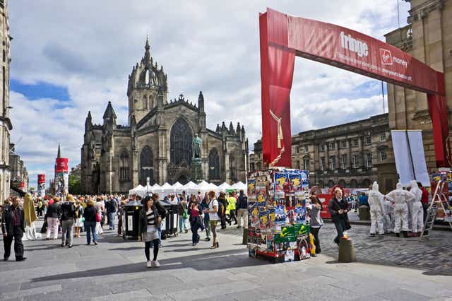 The Royal Mile will be packed with comedians trying to sell their show (Alamy/PA)