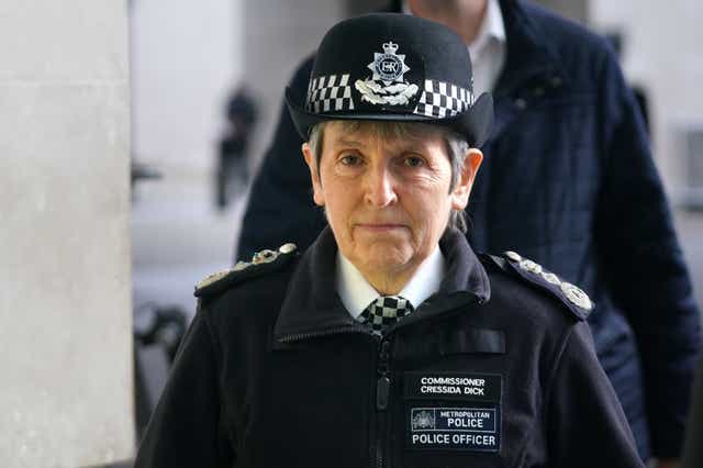 Ex-Metropolitan Police chief Dame Cressida Dick may have breached standards in the case of Daniel Morgan, a report has found (Jonathan Brady/PA)