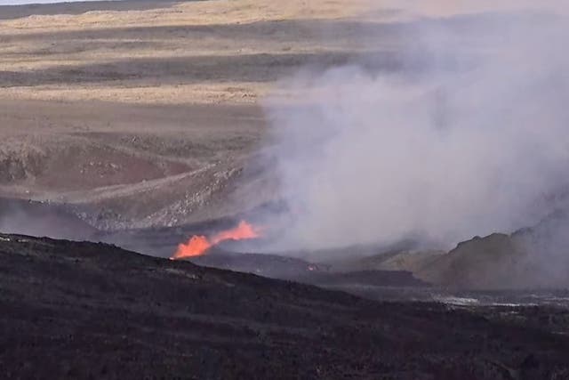 <p>Lava coming out of the Fagradalsfjall volcano in Iceland on 3 August 2022</p>