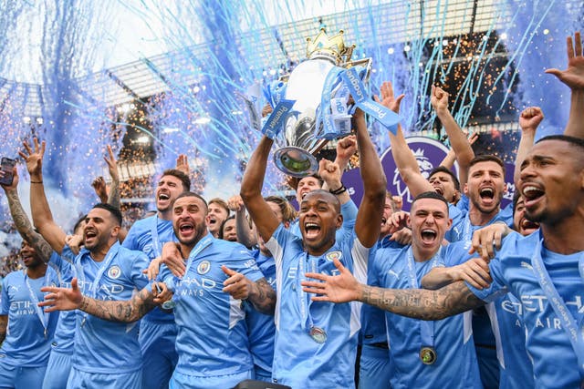 <p>Champions Manchester City will target a third title in a row </p>