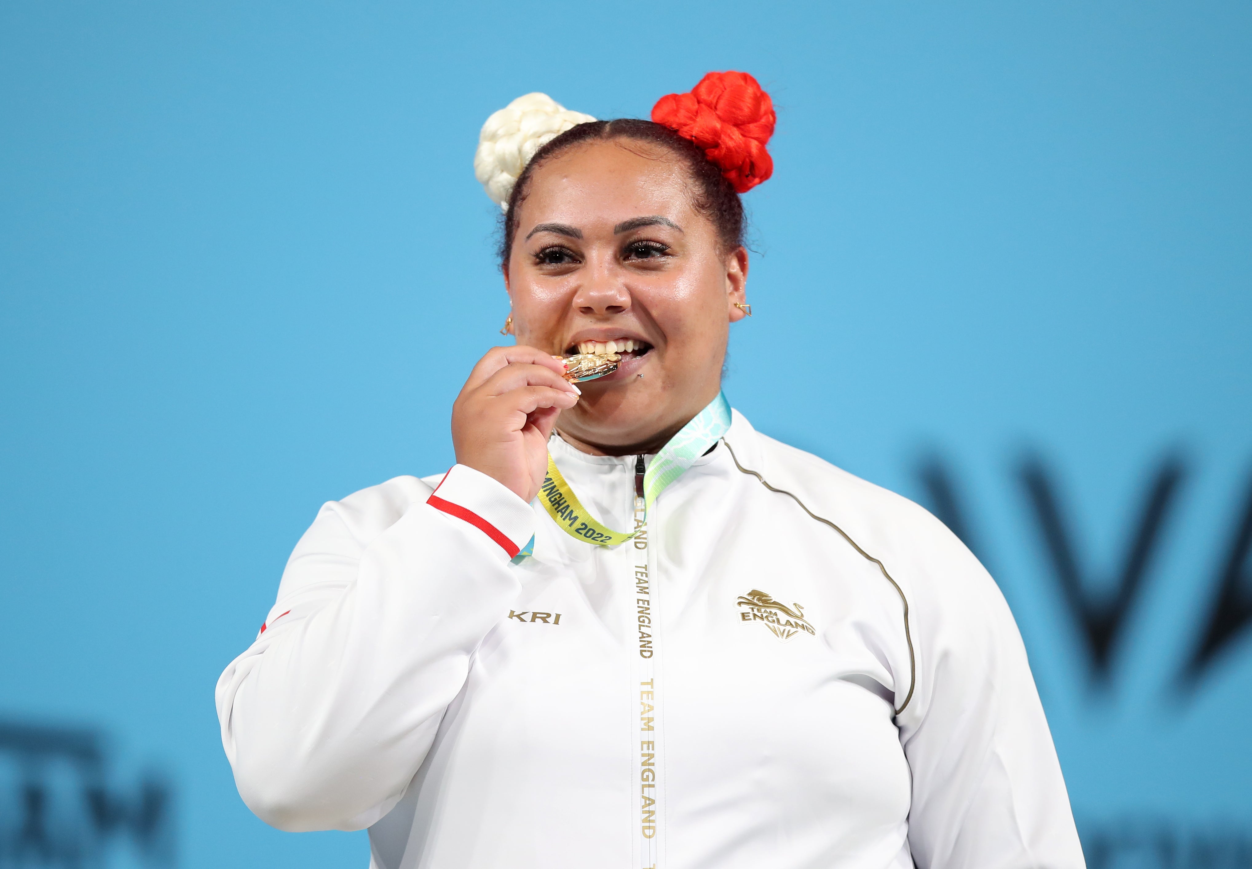 Emily Campbell claimed victory in the women’s weightlifting (Isaac Parkin/PA)