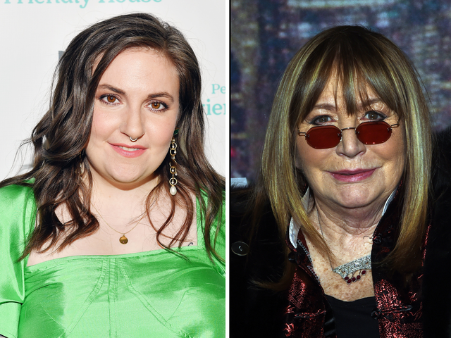 <p>Lena Dunham and Penny Marshall</p>