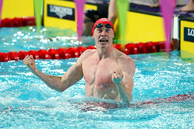 Tom Dean won his first Commonwealth Games gold on the final evening of swimming (Peter Byrne/PA)