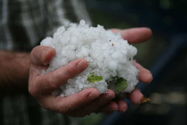 <p>Representational image: Residents found hailstones the size of baseballs as they warned others in the area to be careful</p>