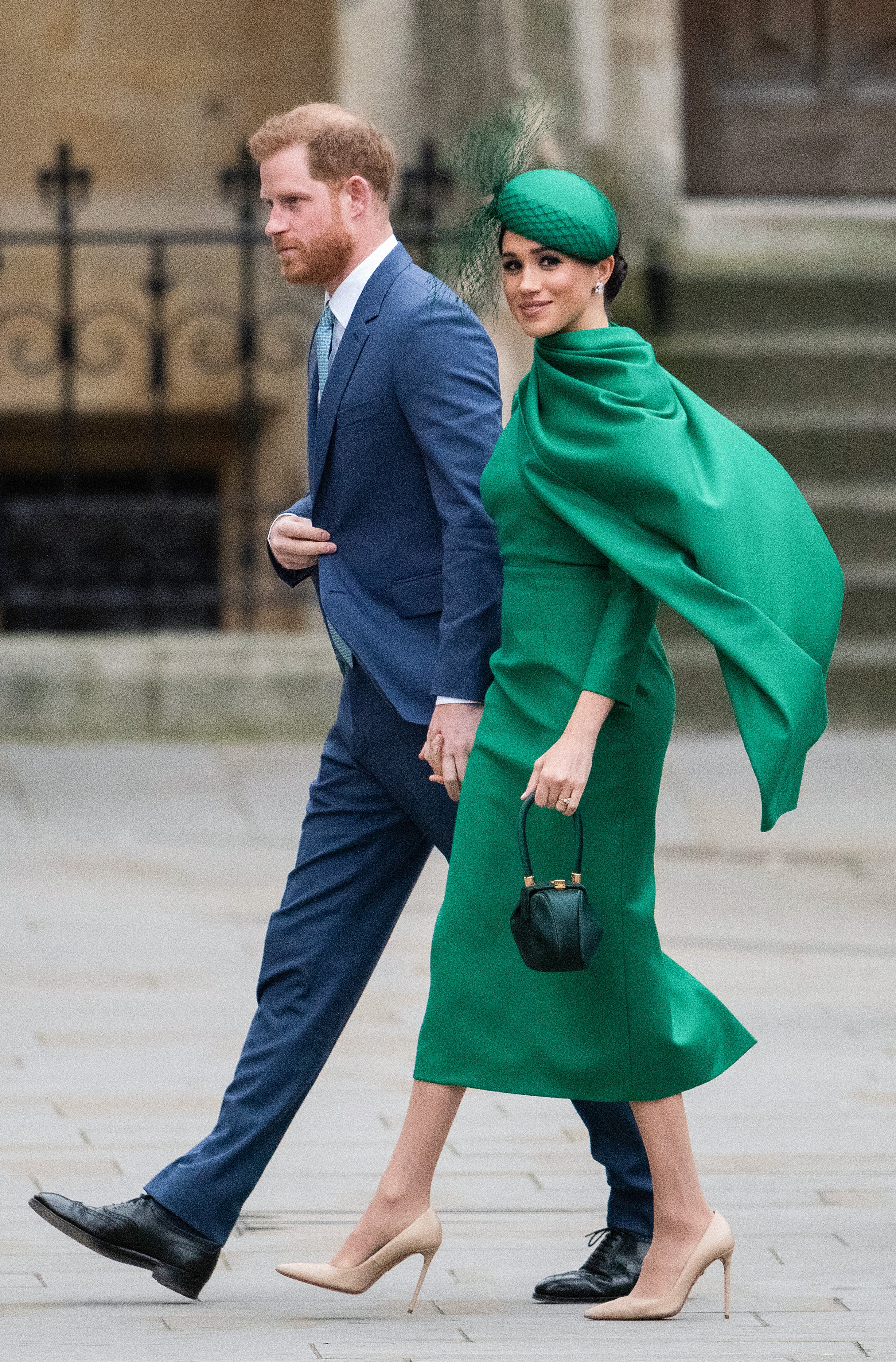 Meghan was a vision in green at the Commonwealth Day Service