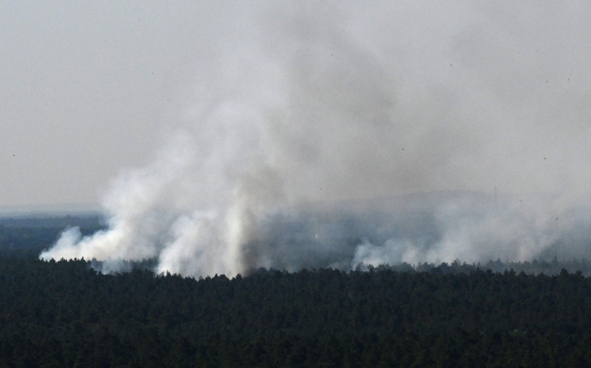 Huge fire breaks out in Berlin forest after explosions at bomb disposal site