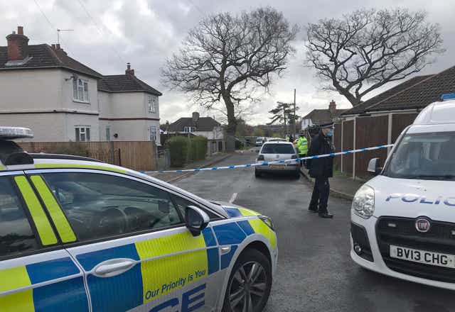 Police activity at Primrose Crescent in Thorpe St Andrew, Norfolk, where Dean Allsop was murdered (Sam Russell/PA)