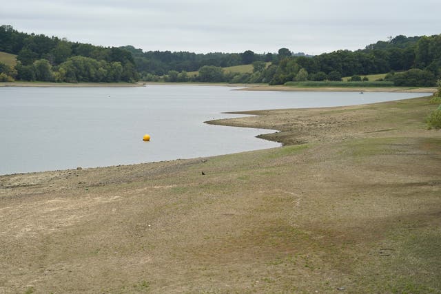 Ardingly reservoir in West Sussex (Andrew Matthews/PA)