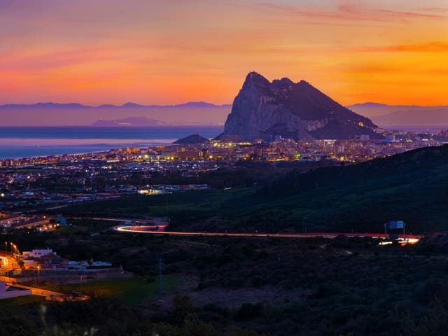 <p>The Rock, as seen from Mirador El Higuerón viewing deck</p>