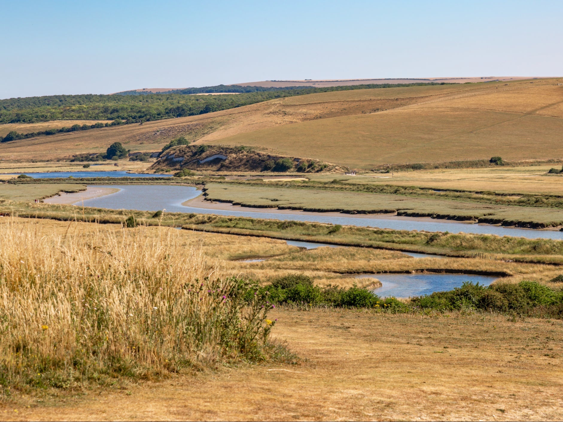 The Cuckmere river in East Sussex. The region is subject to a hosepipe ban