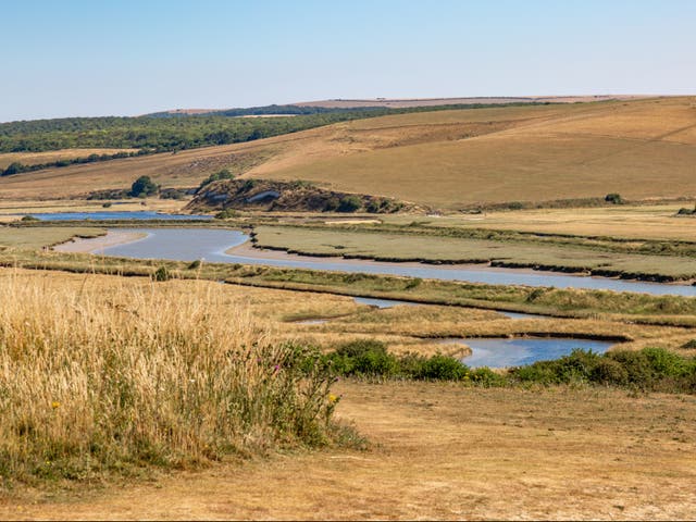 <p>The Cuckmere river in East Sussex. The region is subject to a hosepipe ban</p>