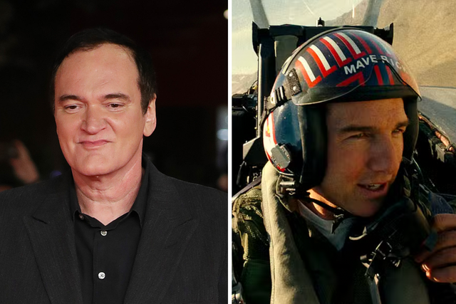 <p>Quentin Tarantino and ‘Top Gun: Maverick’</p>