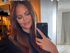 Chrissy Teigen hilariously thanks ‘44 people’ for creating her ‘thirst trap’ photo to announce pregnancy 