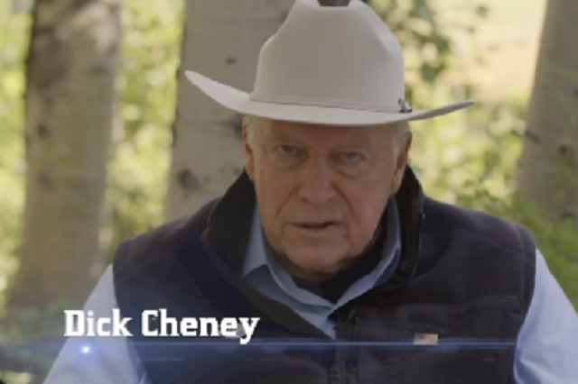 <p>Dick Cheney appears in a campaign ad for his daughter, Congresswoman Liz Cheney</p>
