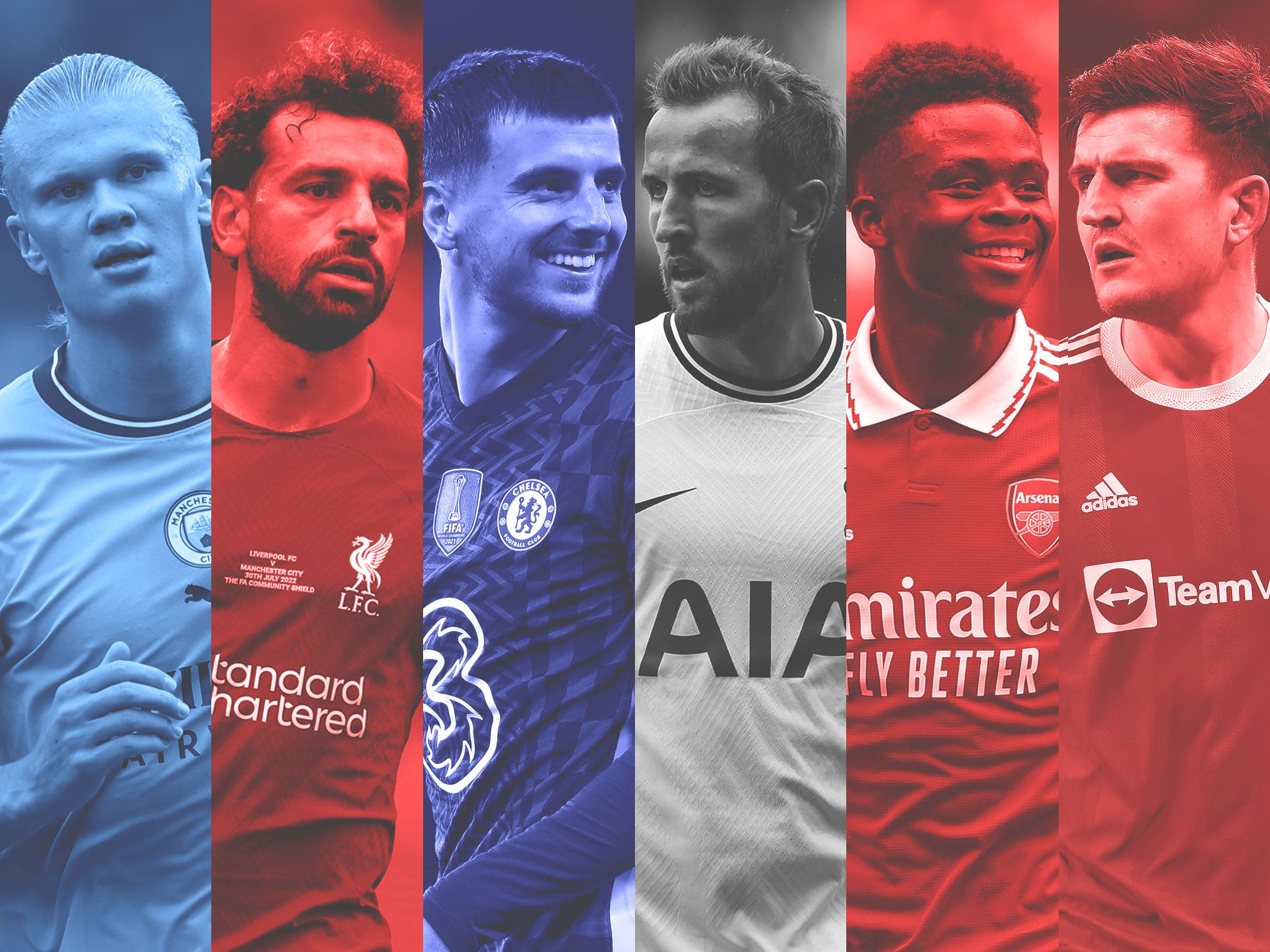 <p>The Premier League’s big six - Machester City, Liverpool, Chelsea, Tottenham, Arsenal and Manchester United</p>
