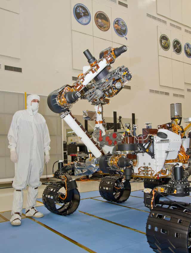 <p>Nasa’s Curiosity Mars rover undergoing testing on Earth in 2011. The rover will celebrate its 10th anniversary of landing on Mars on 5 August, 2022</p>