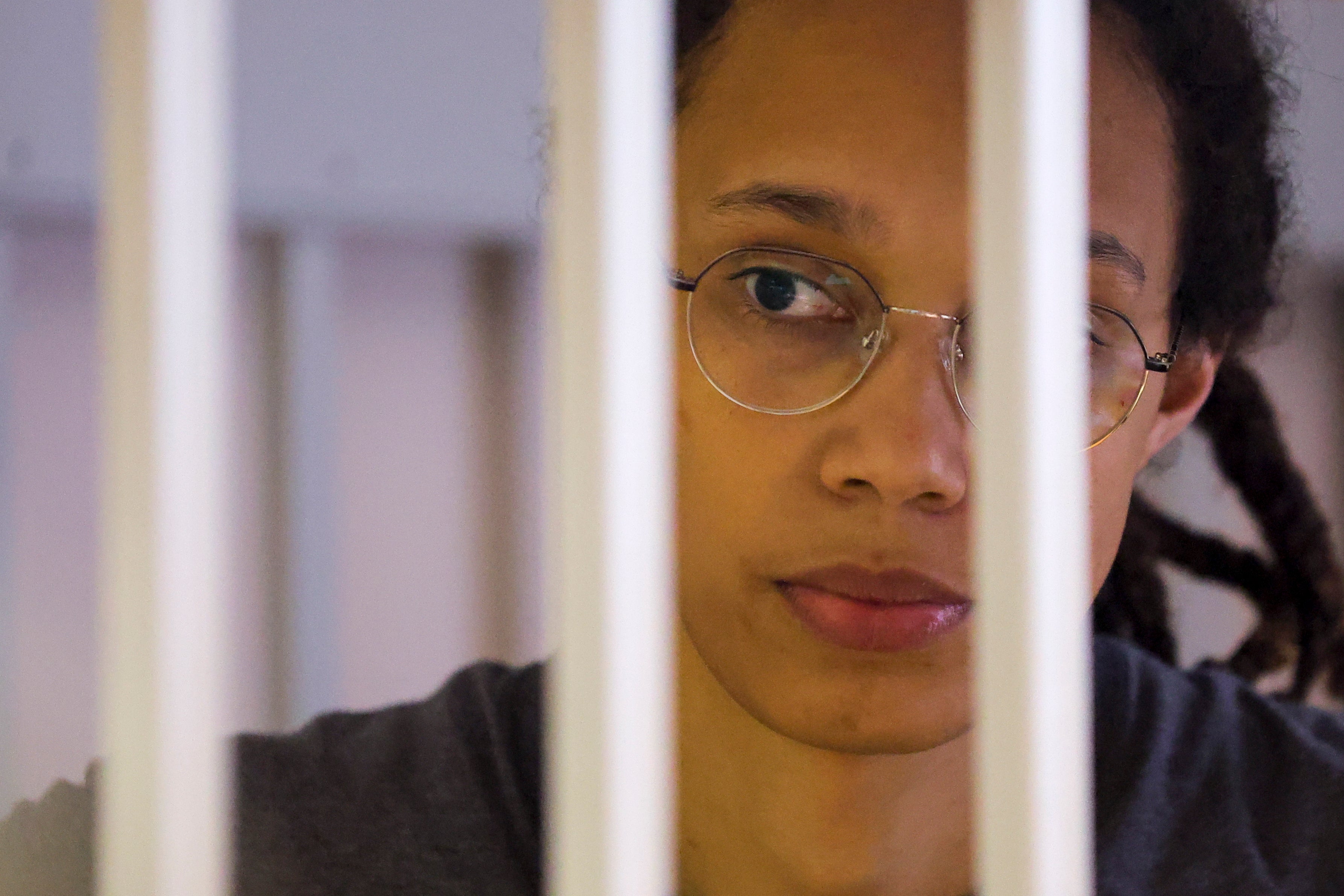 Brittney Griner behind bars in Moscow