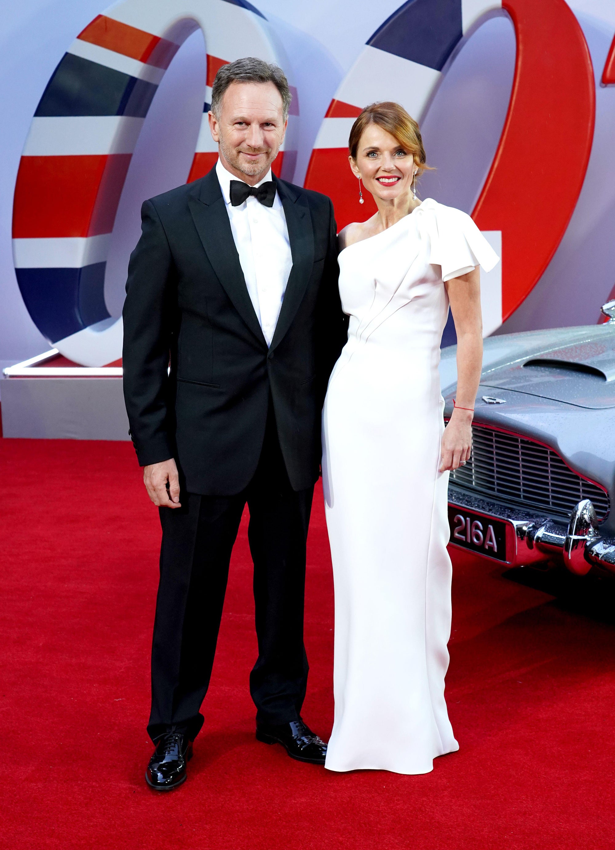 Christian Horner and Geri Horner attending the World Premiere of No Time To Die (Alamy/PA)