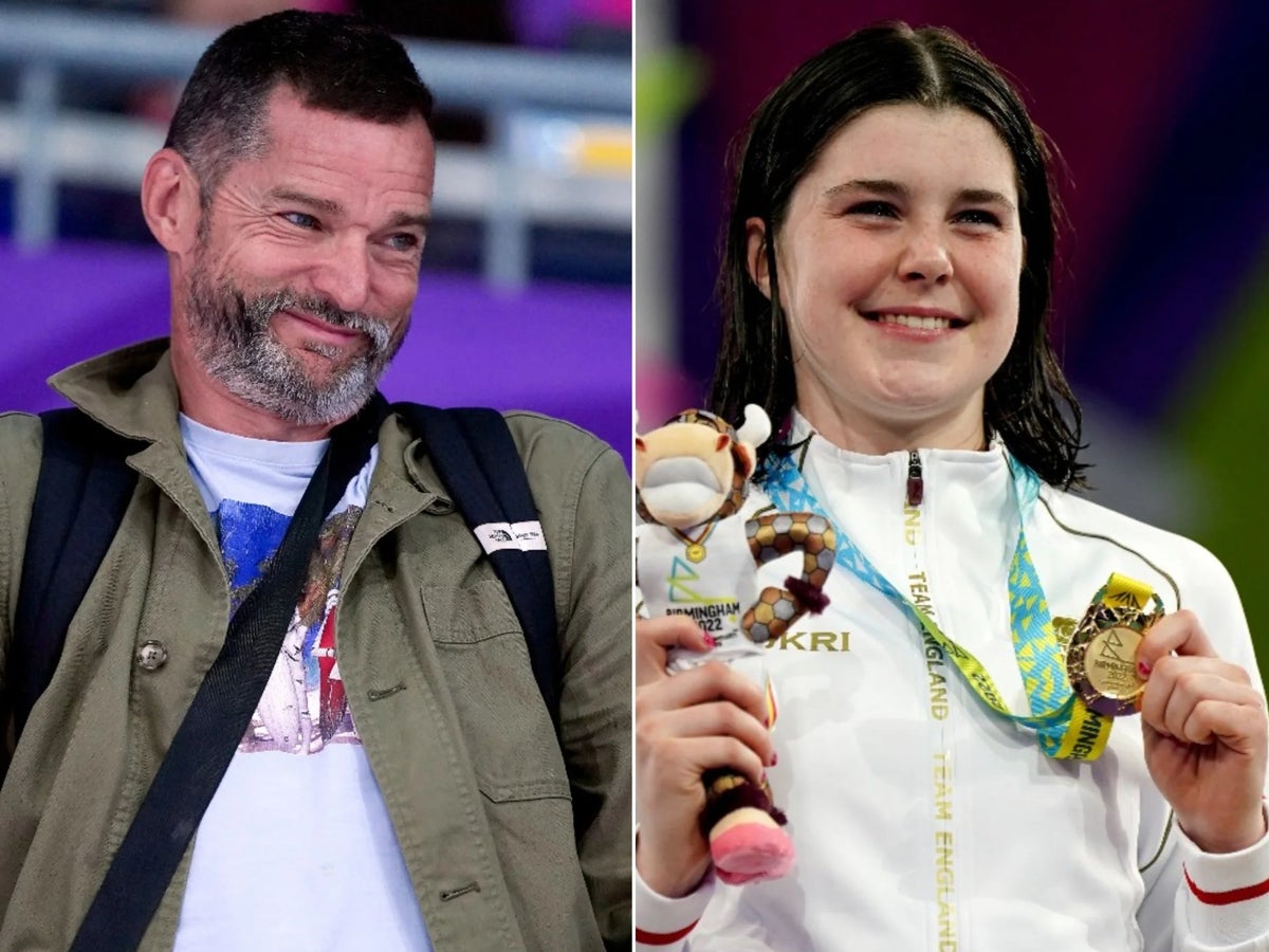Andrea Spendolini-Sirieix dives to gold as First Dates star dad Fred watches on