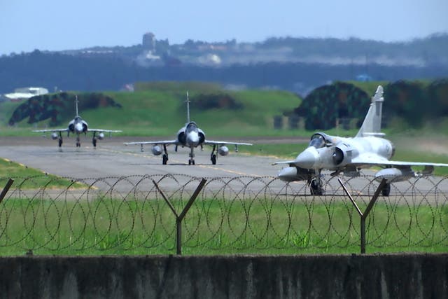 APTOPIX China Taiwan Military Exercises