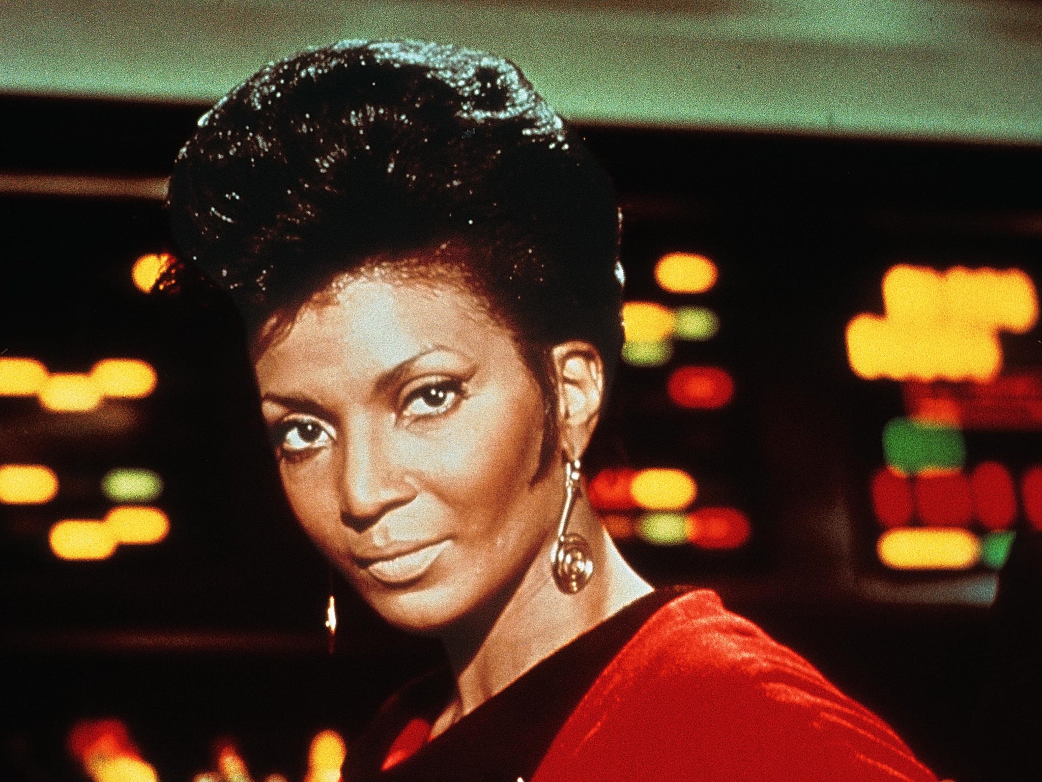 Nichelle Nichols as Lt Uhura in ‘Star Trek’