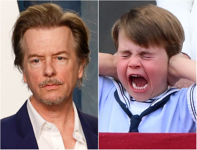 David Spade y el príncipe Louis