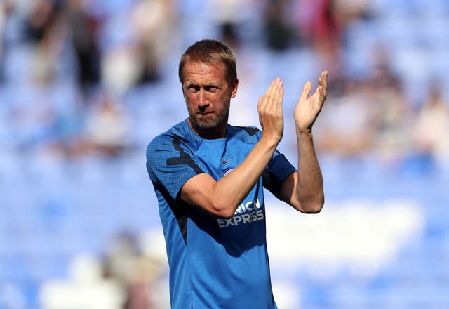 Graham Potter’s side face Manchester United on Sunday (Bradley Collyer/PA)