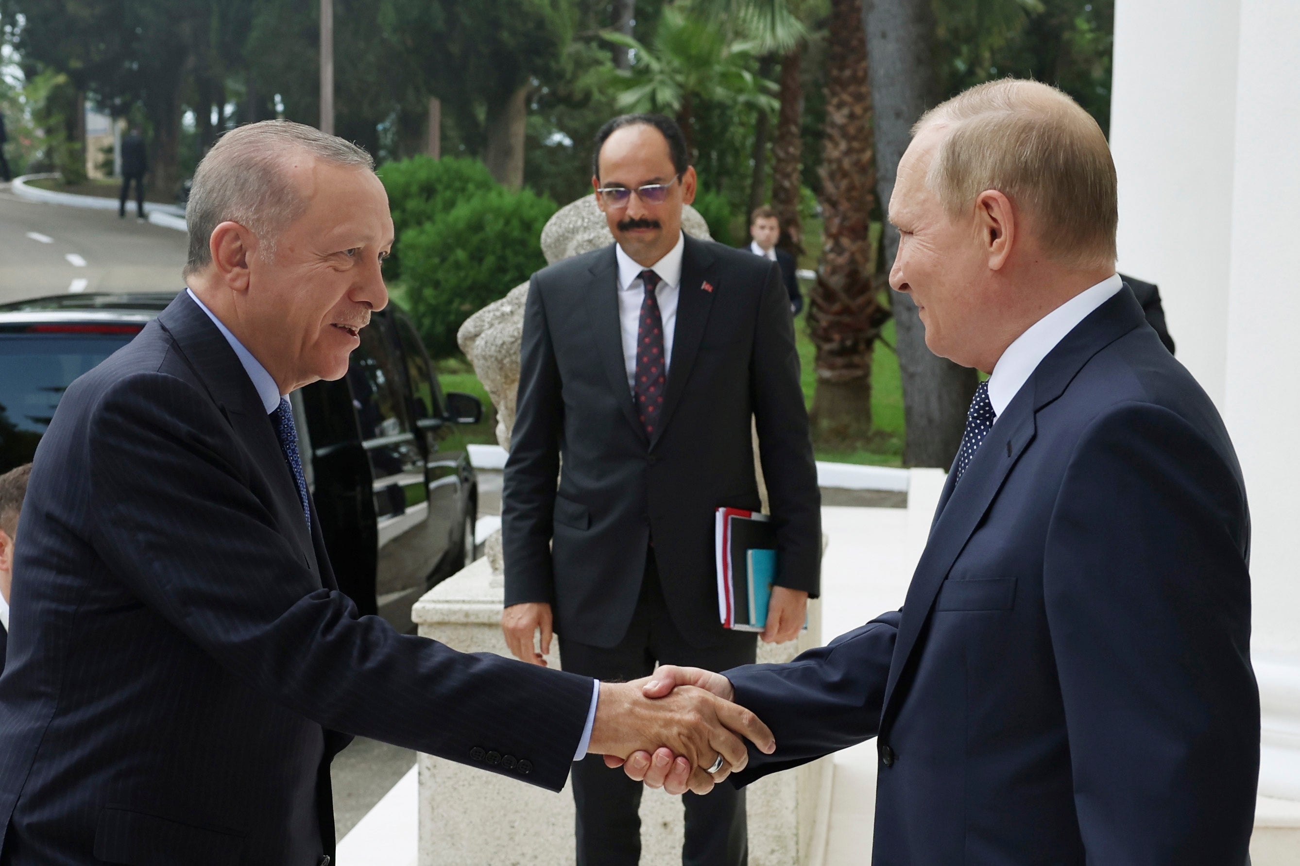 Putin and and Erdogan meet