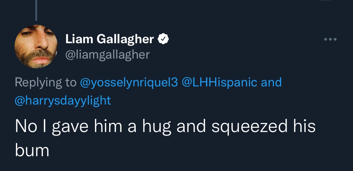 Liam Gallagher on Twitter