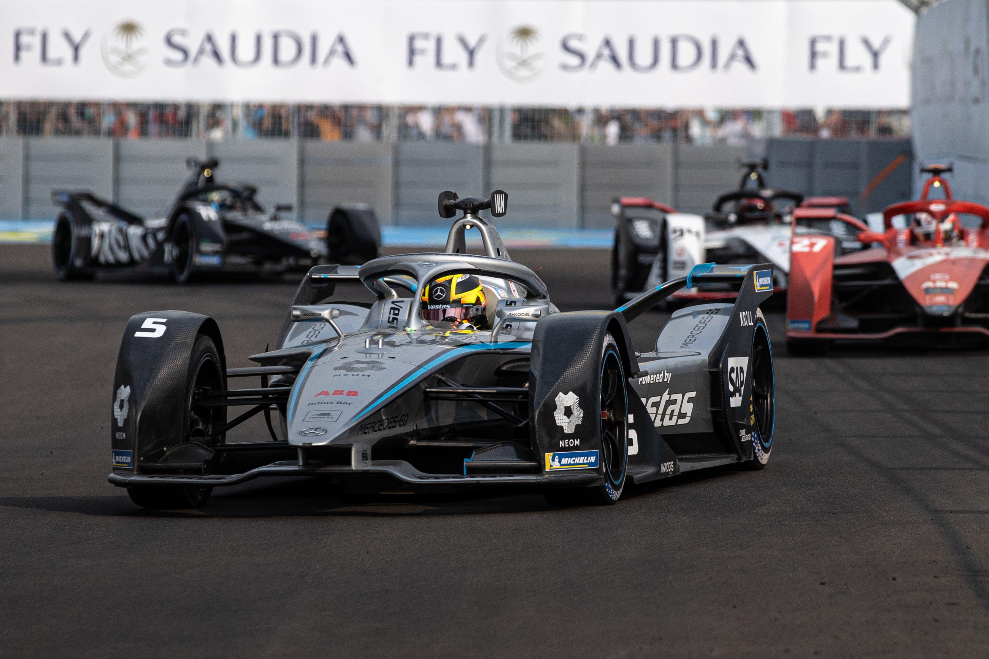 Mercedes-EQ driver Vandoorne has a 36-point lead at the top of the Formula E standings with two races to go