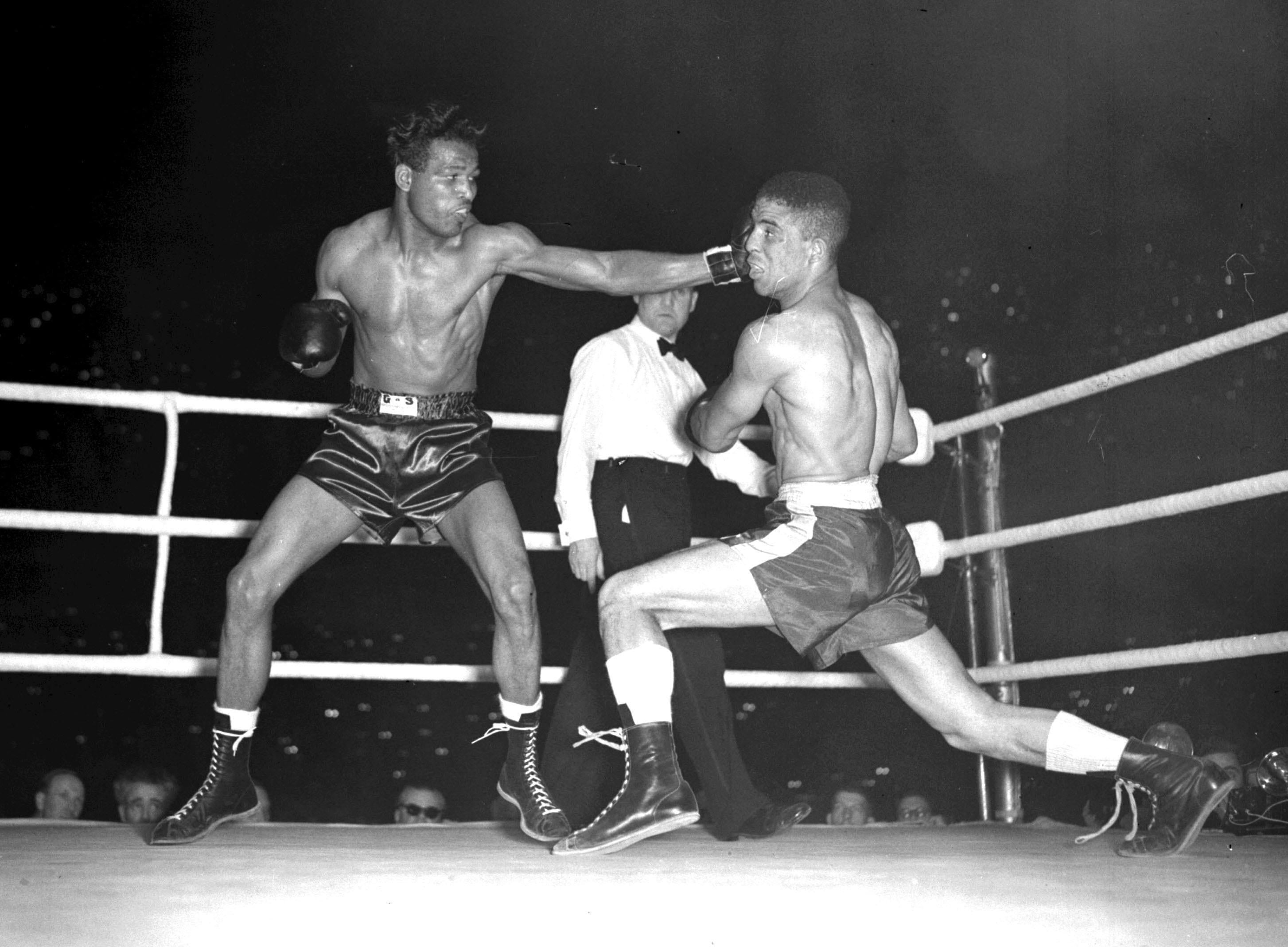 Leamington’s Randolph Turpin beat Sugar Ray Robinson in a shocking upset (PA Archive)