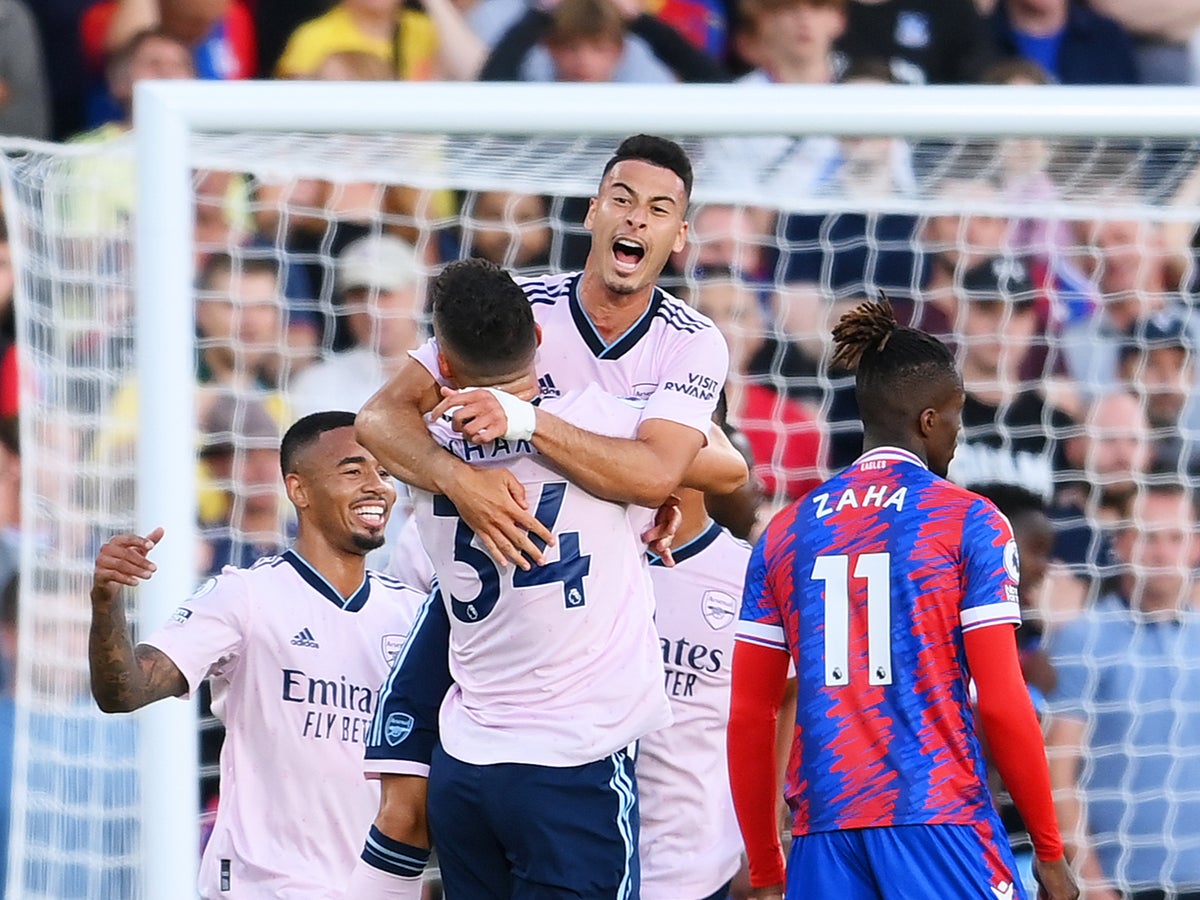 Crystal Palace vs Arsenal LIVE: Premier League latest score and goal updates as Gabriel Martinelli scores opener