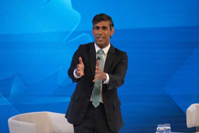 Former chancellor Rishi Sunak said his government would be the most active in Scotland in decades (Chris Lobina/Sky News/PA)