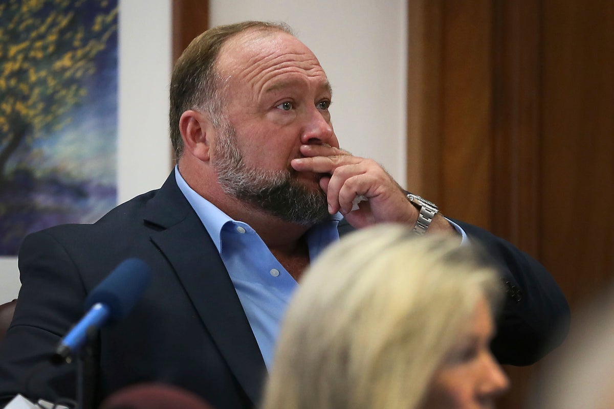 Alex Jones ordered to pay additional $45.2m in punitive damages to family of Sandy Hook victim by Texas jury