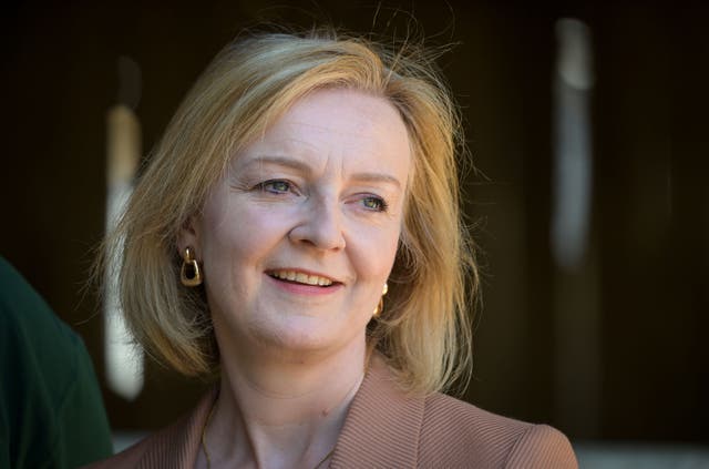 <p>Tory leadership hopeful Liz Truss (PA/Finbarr Webster)</p>