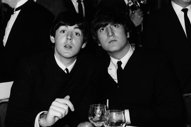 <p>McCartney and Lennon in 1964</p>